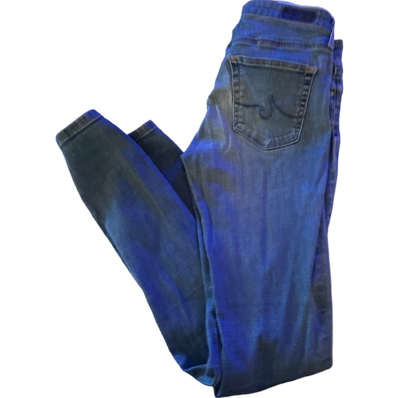 Adriano Goldschmied blue jeans waist 26R 98% cotton legging ankle super skinny - Picture 4 of 15